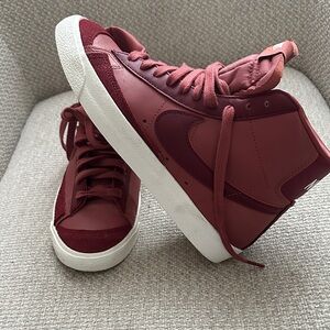Nike Burgundy High-Top Sneakers
